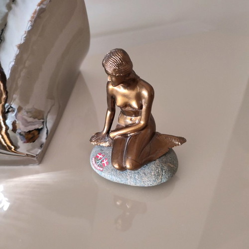 The Little Mermaid Statue Souvenir From Copenhagen in Excellent Condition