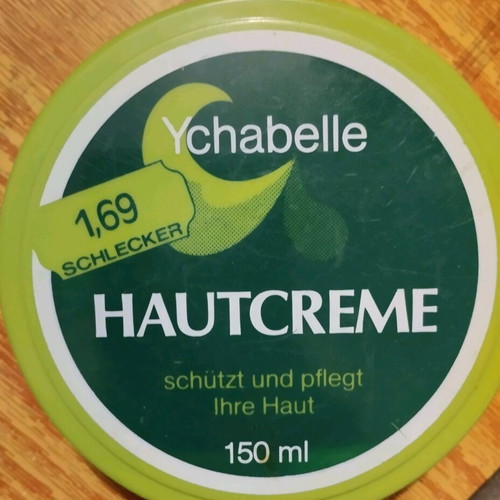 Care cream box used, plastic
