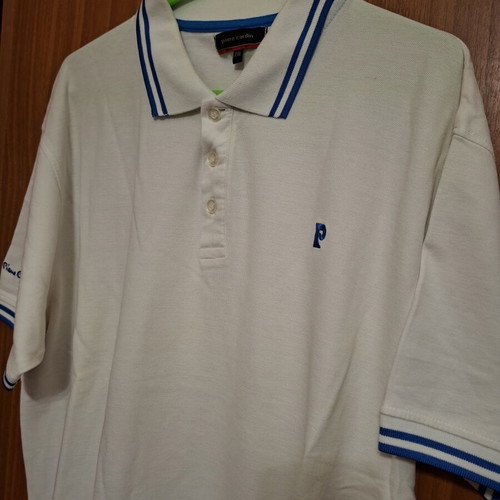 Pierre Cardin Polo Shirt like new, white, size 2XL