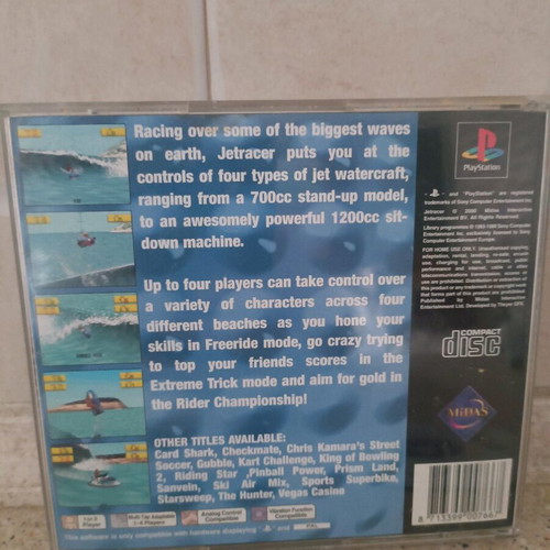 Jetracer PlayStation 1 game like new, sports