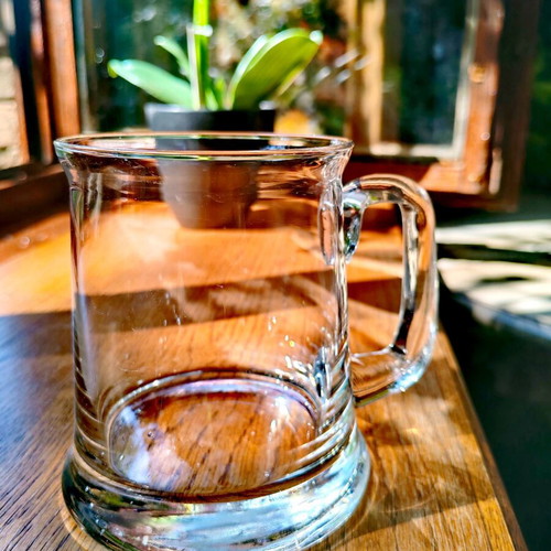 Set of 2 glass beer mugs 300 ml and 500 ml, Austria