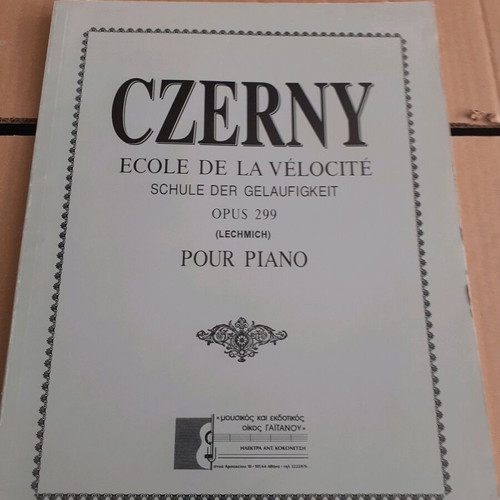 Czerny books opus 599 and opus 299 new from Gaitanou music publisher