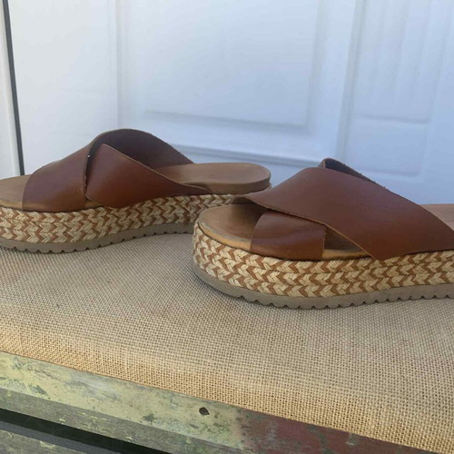 Fratelli Robinson flatforms used, brown, size 39