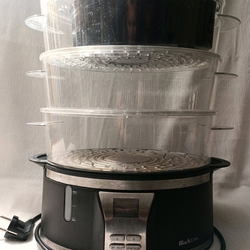 Izzy steamer with 3 tiers like new, minimal use