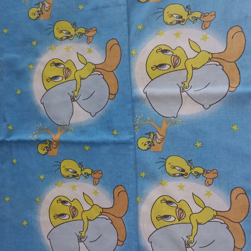 Tweety Bed Sheet Set for Single Bed used, cotton