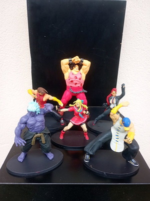 Street Fighter figures used, pack of 6 pieces