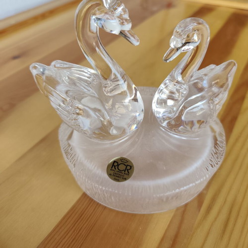 Crystal decorative swans like new by RCR Royal Crystal Rocks
