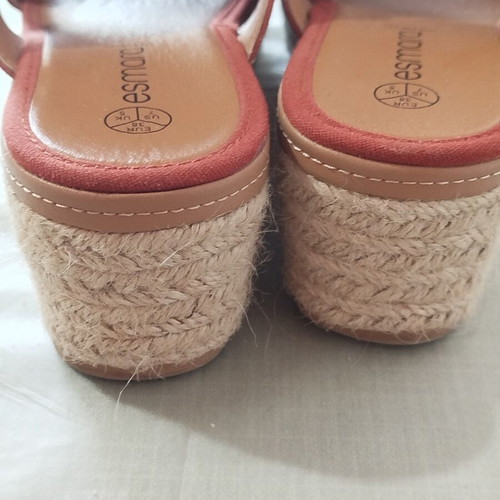 Esmara espadrilles size 38, like new, orange