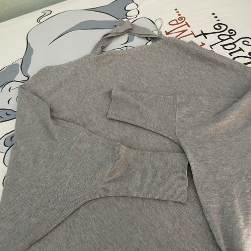Zara long knitted dress like new, gray, size M