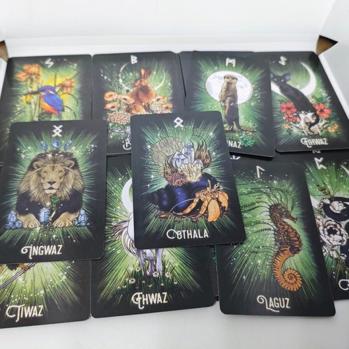 The Witch's Familiar Runic Oracle Deck pocket size, like new