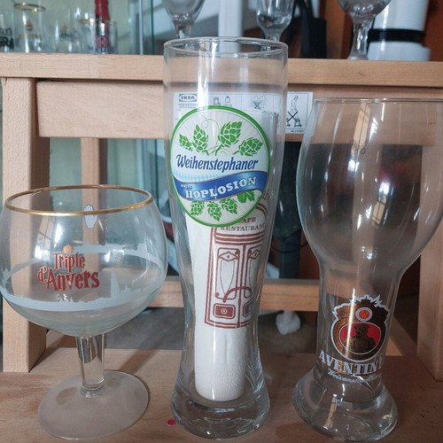 Collectible and rare beer glasses like new