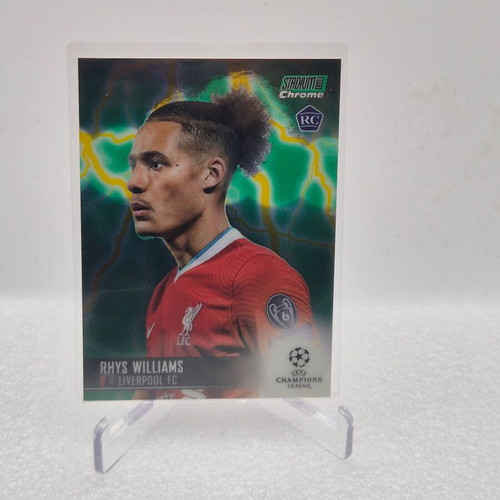 2020-21 Stadium Club Chrome UEFA CL Rhys Williams Rookie Card used