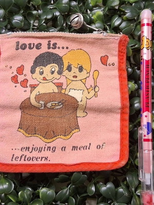 Love Is 80's wallet used, rare and wonderful