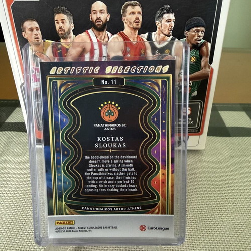 Kostas Sloukas Artistic Selection Card new condition