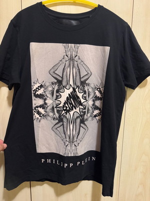 Philipp Plein t-shirt like new, size L, black