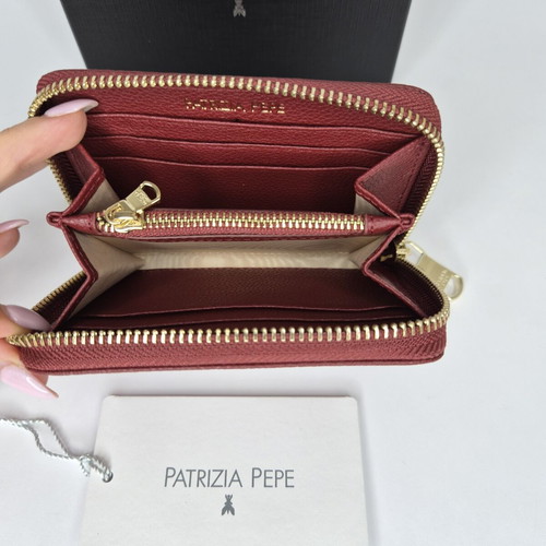 Patrizia Pepe wallet new, red genuine leather compact design