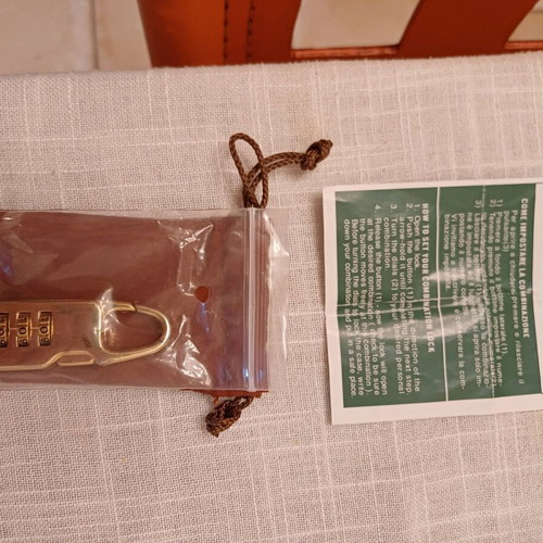 Bric's Milano suitcase lock unused, metal