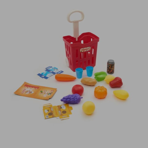 Shopping Cart Kids Toy new, interactive set of 17 pieces