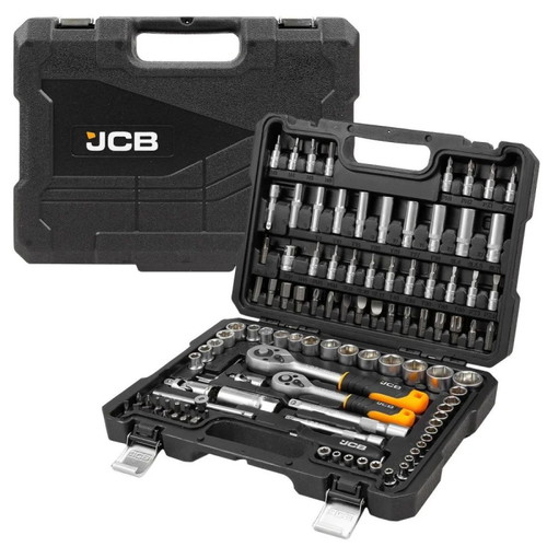JCB Socket Set 108 Pieces New, 1/2 and 3/8 Inch