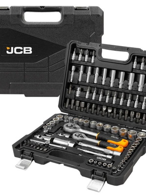 JCB Socket Set 108 Pieces New, 1/2 and 3/8 Inch