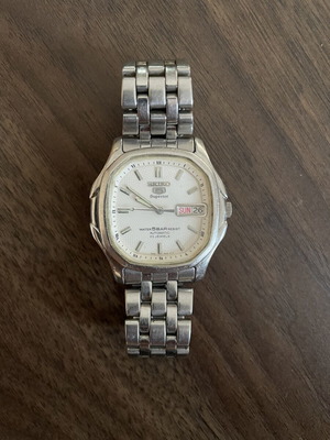 Seiko 5 Superior SKZ035 ρολόι μεταχειρισμένο, αυτόματο, με κομμάτι από το μπρασελέ χαμένο