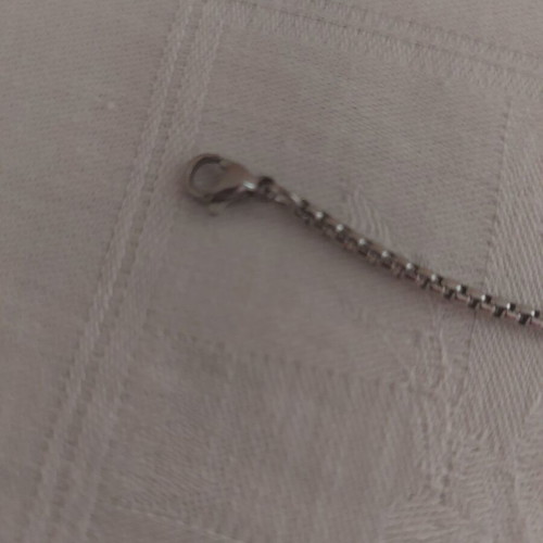 Bracelet made of stainless steel like new, length 17+5 cm, silver