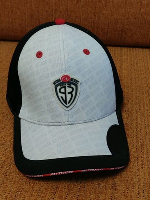 Author Bicycle jockey hat like new, size medium, black and white