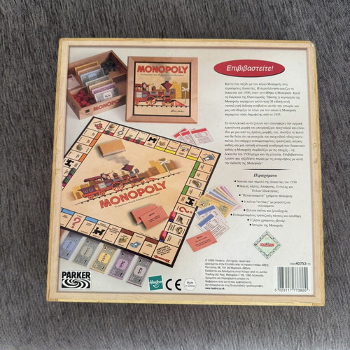 Monopoly Nostalgia board game with missing money