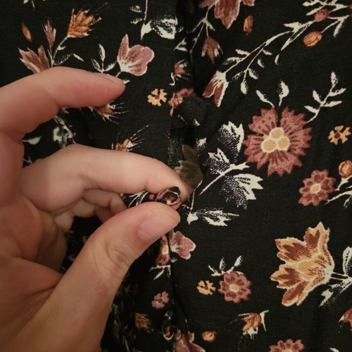 Floral dress New Look like new, brown, size L