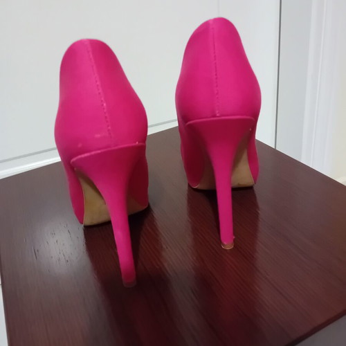 Bershka pink high heels size 39, 12 cm heel