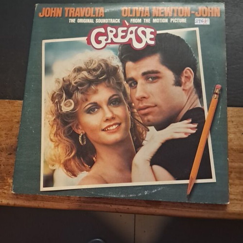 Grease soundtrack vinyl used, John Travolta Olivia Newton-John