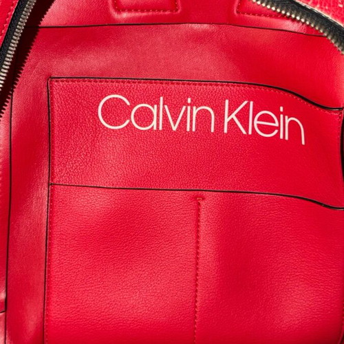 Calvin Klein backpack bag used, red