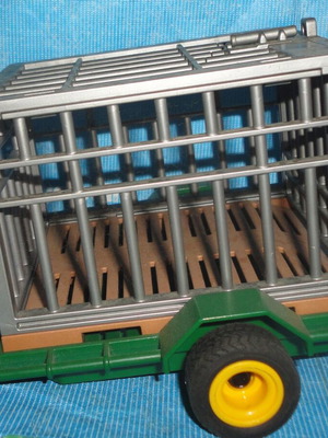 Playmobil toy trailer with cage