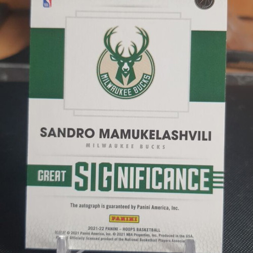 Panini NBA Hoops 2021-22 Sandro Mamukelashvili RC Auto like new