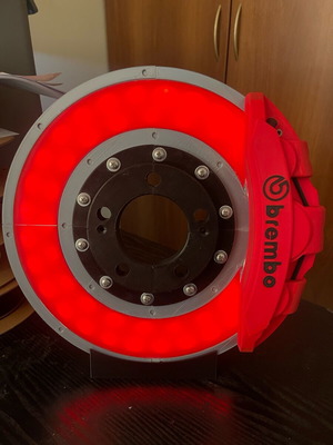 Δίσκος φρένου διακοσμητικός με LED 3D εκτύπωση καινούργιος