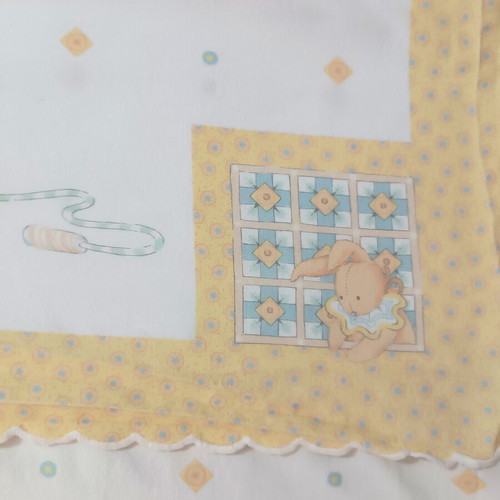 Vintage baby crib set with sheet and pillowcase, like new