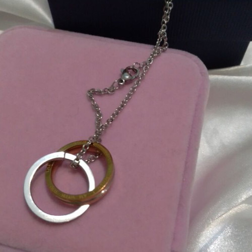 Steel necklace in gift box new