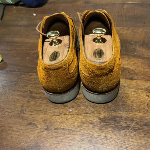 Derbys used spring shoes in tan color