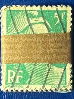 Marianne de Gandon 5F French stamp like new