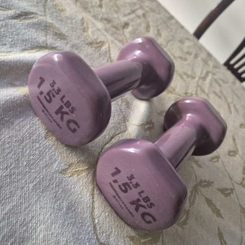Dumbbells 1.5 kg each, set of 2