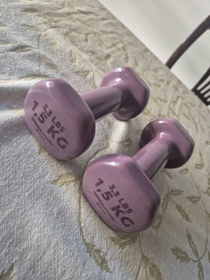 Dumbbells 1.5 kg each, set of 2