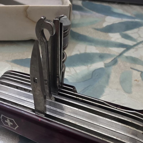 Victorinox Swiss Champ Swiss Army Knife and Mini Knife Pack used