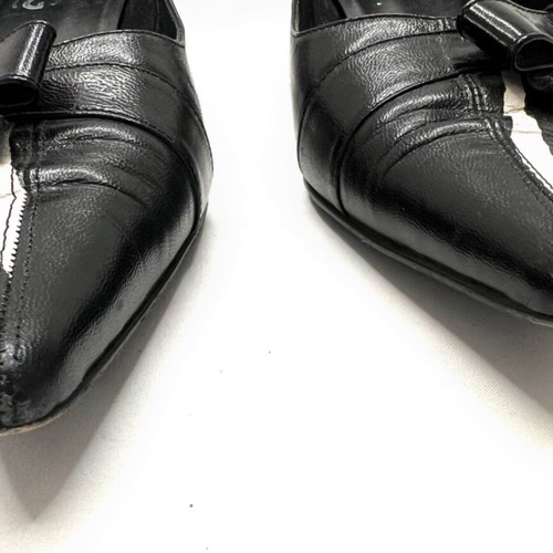 Dolce & Gabbana black and white mid heels used