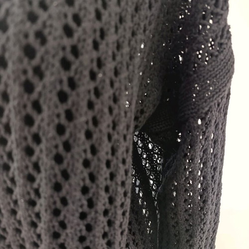 Amisu knitted mesh sweater like new, size Large-XLarge, black