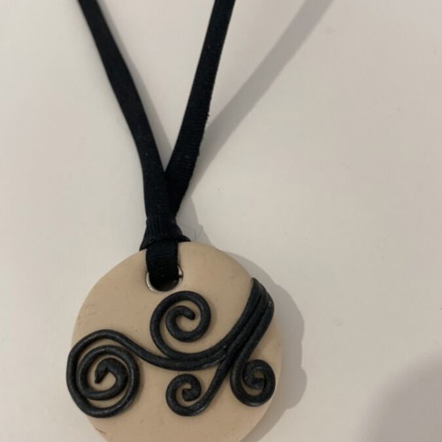 Handmade necklace from polymer clay like new
