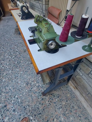 Professional sewing machines used, Yuki, Clompal automatic, Yiamato three-thread