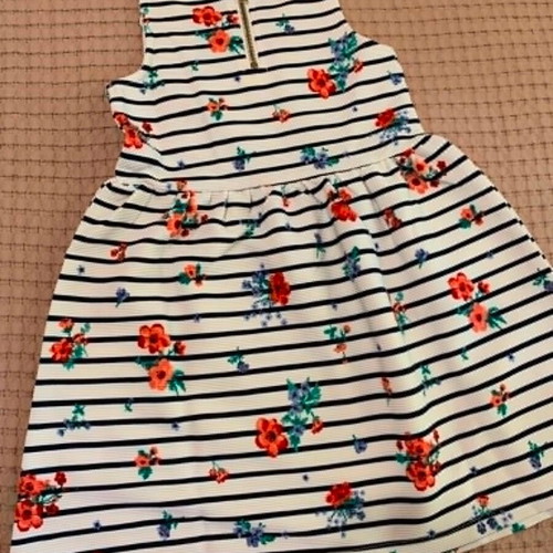 H&M striped floral dress for toddlers 2-4 years, brand new