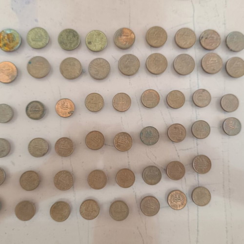 Greek and Cypriot coins used collection