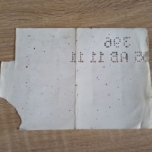 Active Member Gagarin 2012 ticket used, heavily worn