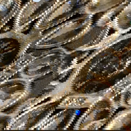 Καρφίτσα ασημένια Oxette με διαμάντια 925°, καινούργια